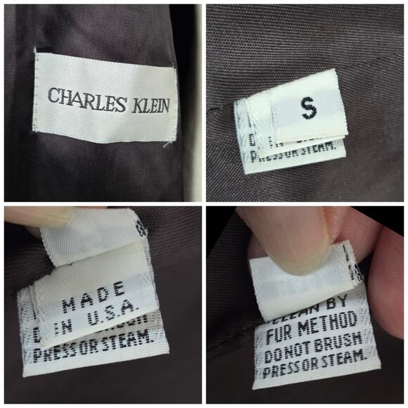 Vintage Faux Fur Coat Leopard Charles Klein Womens Size Small Whimsigoth Swing - Picture 7 of 10